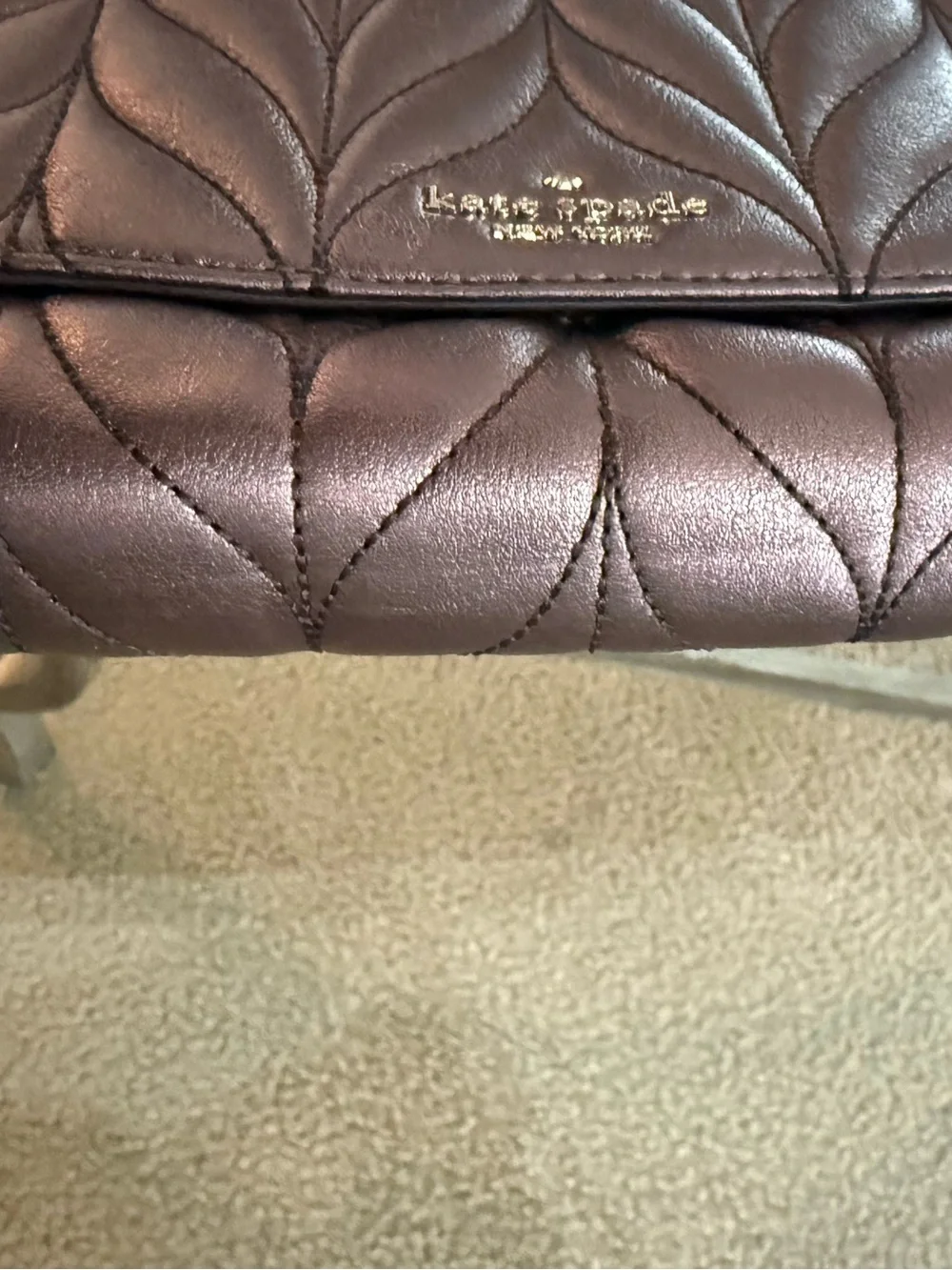 kate spade quilted leather