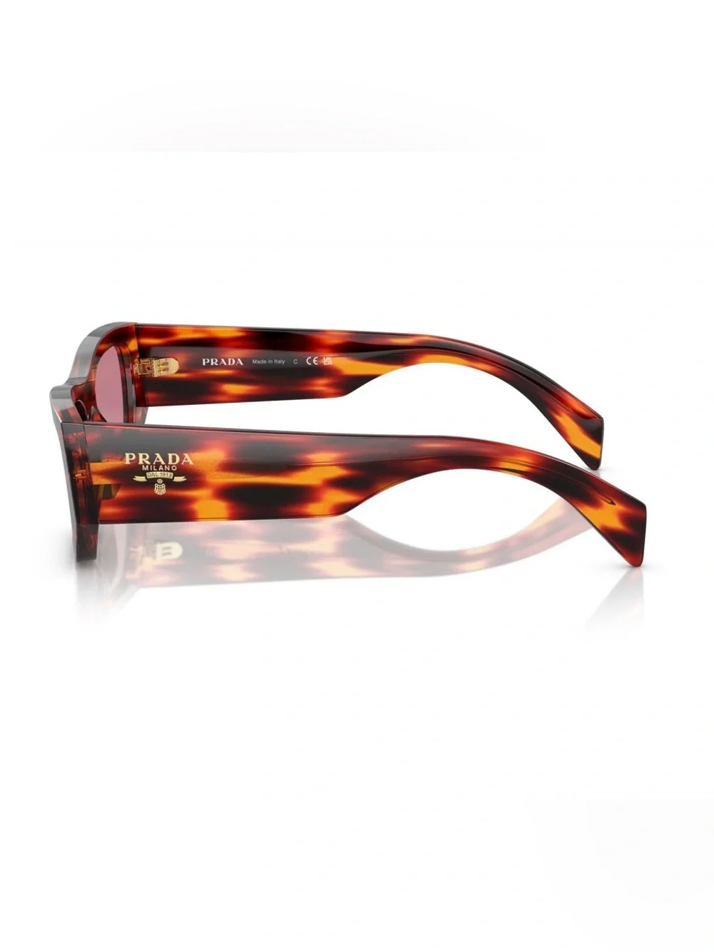 NEW Prada PR A01S 13O80B 53-20-145 Unisex  Havana Red Sunglasses Authentic $560