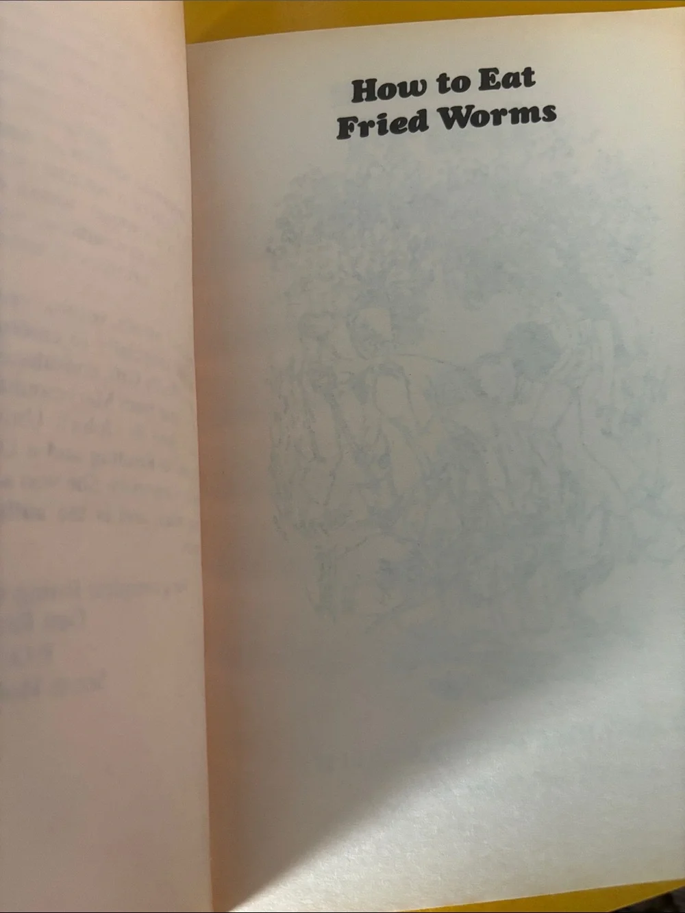 How to Eat Fried Worms by Thomas Rockwell - Yellow Cover