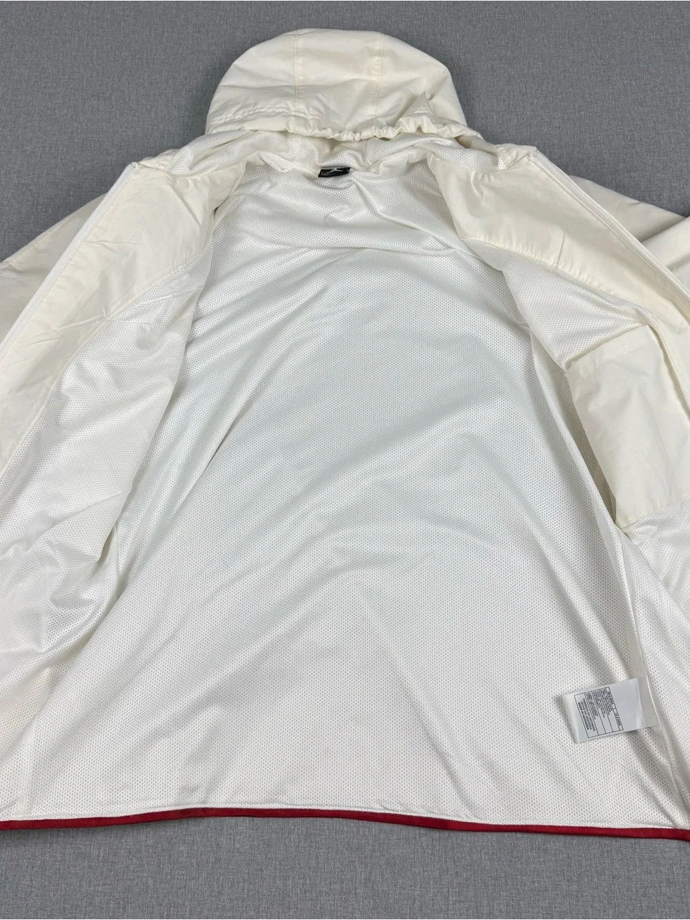 Jordan white hooded