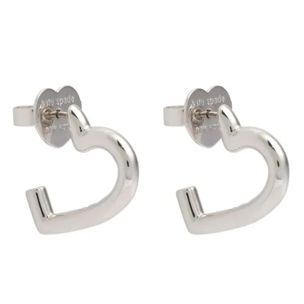 Price Firm - KATE SPADE Heart You Hoop Earrings