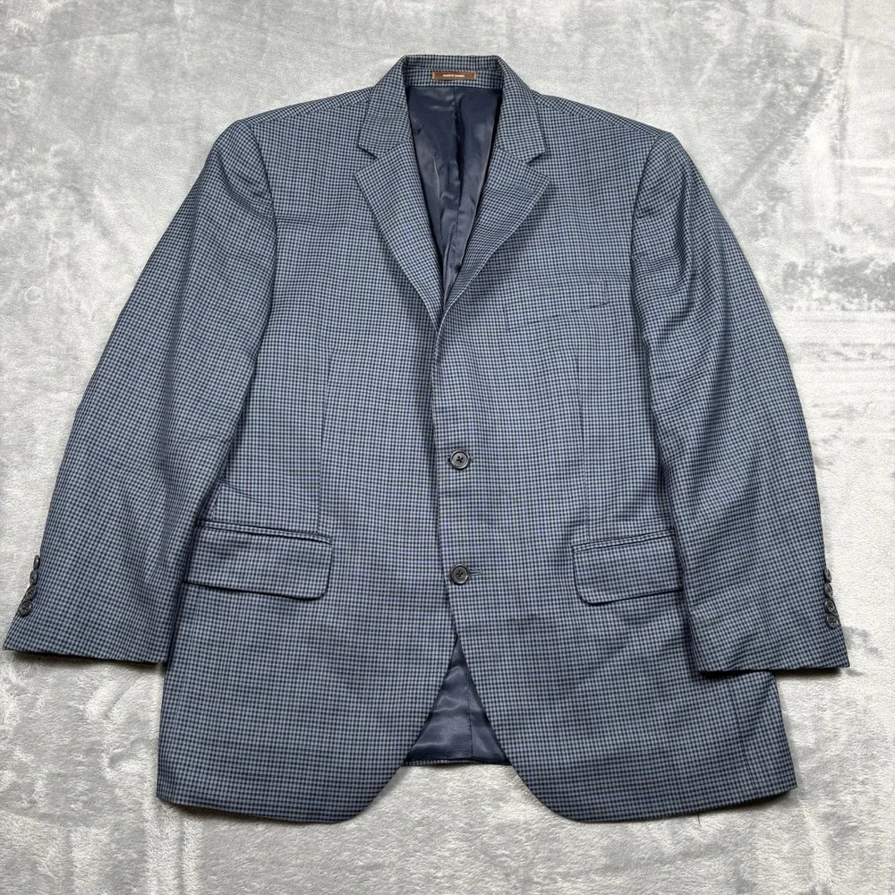 Peter Millar 42S Gray Black Houndstooth 100% Wool Sport Coat Blazer Canada