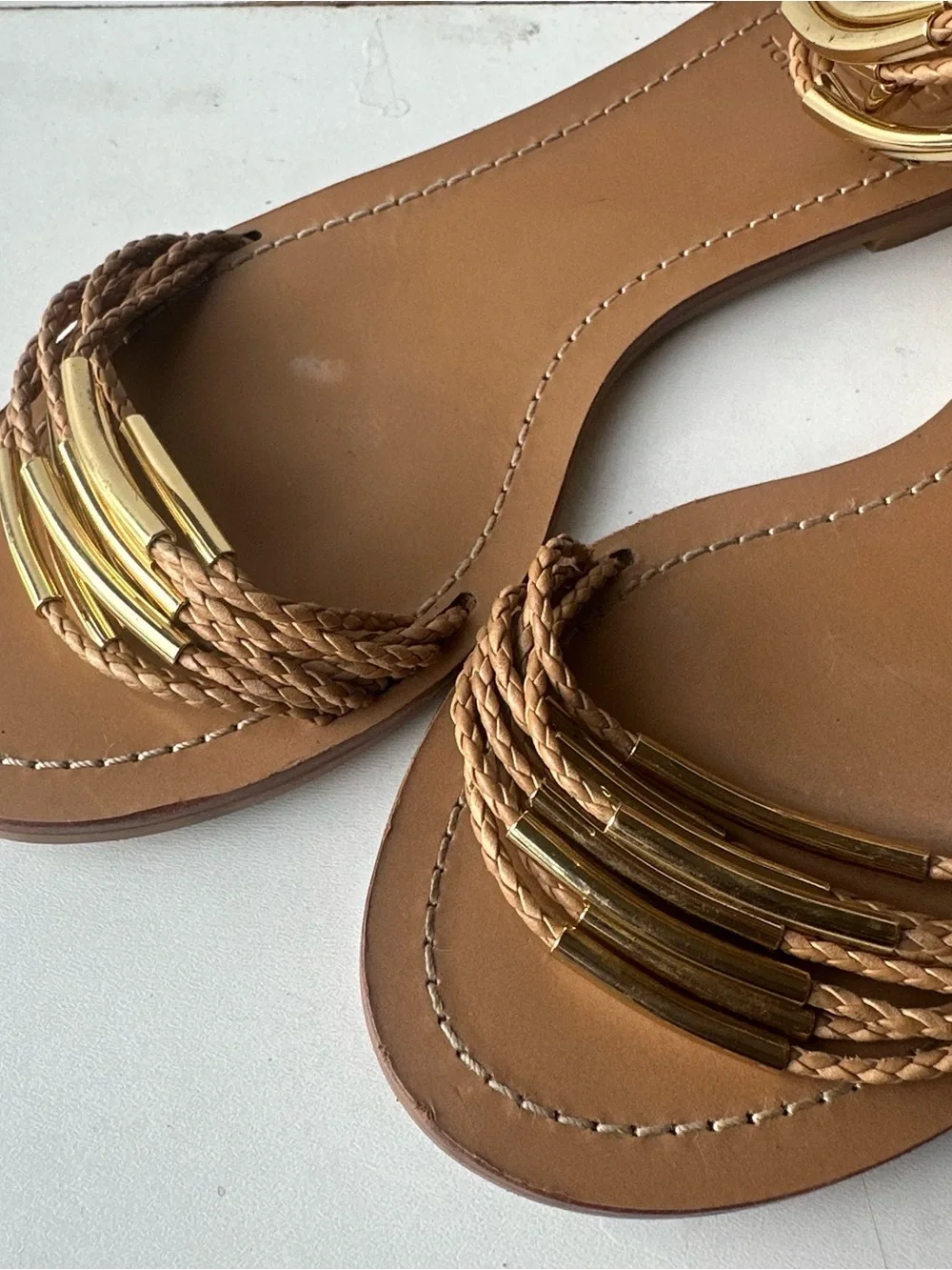 Tory Burch braided straps