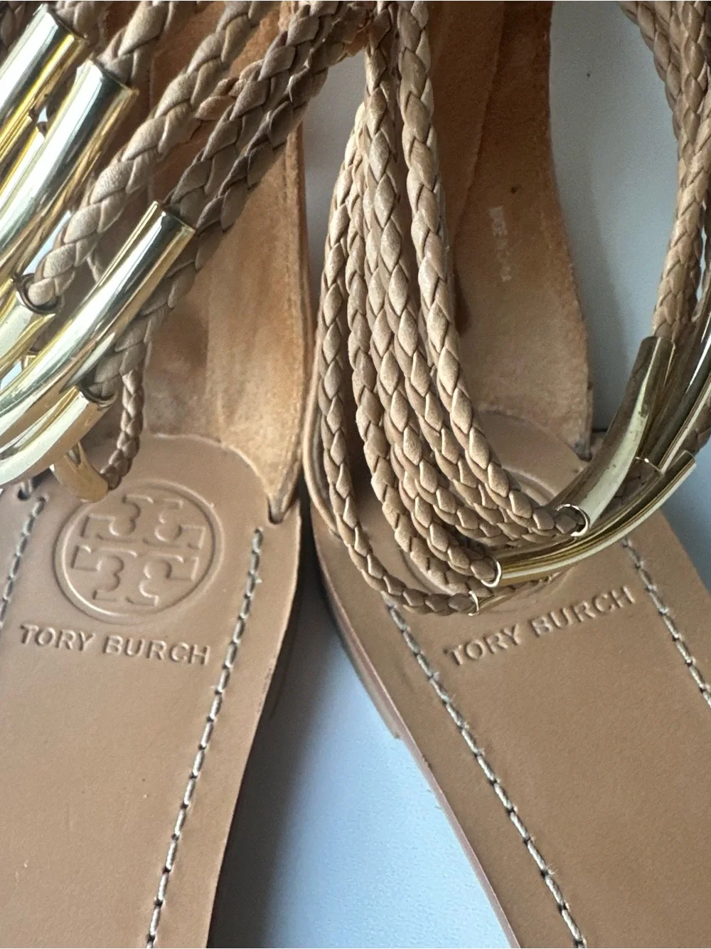 Tory Burch braided straps