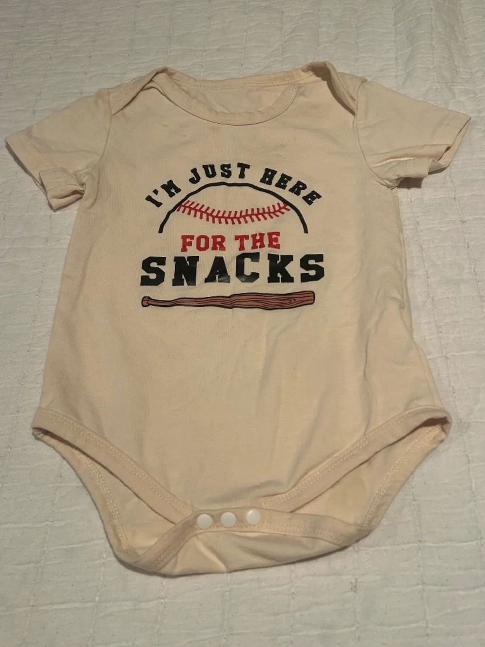 Custom Made Baseball Onesie 9-12
