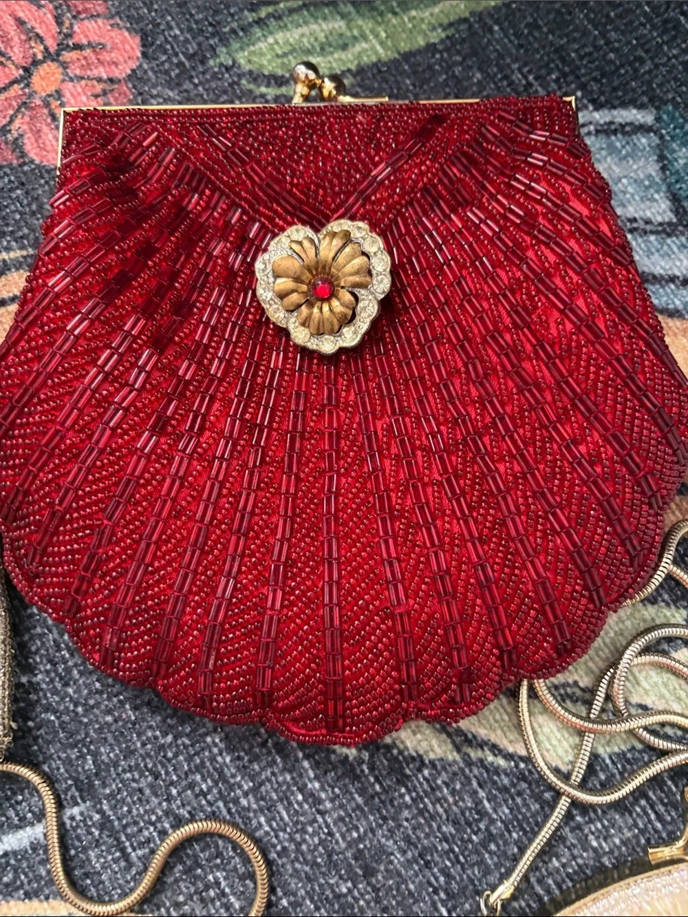 None vintage beaded