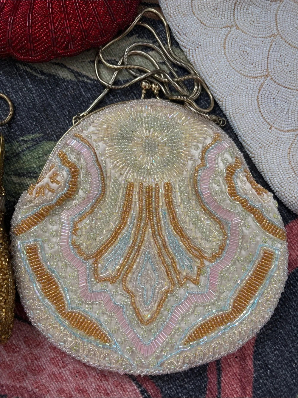 None vintage beaded