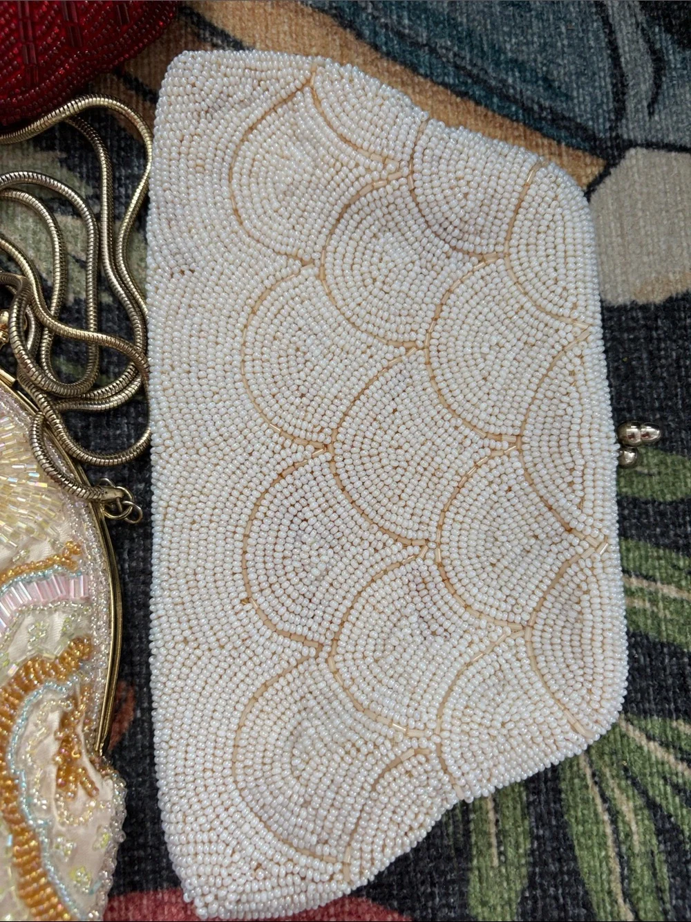None vintage beaded