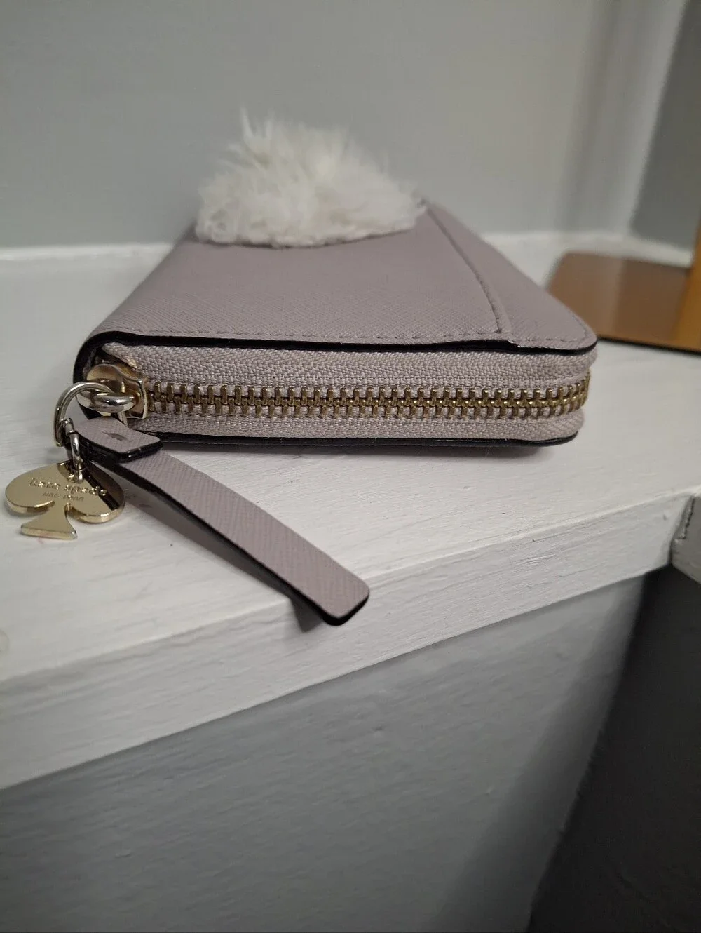 Kate Spade Make Magic Rabbit Lacey Bunny Zip Around Wallet EUC