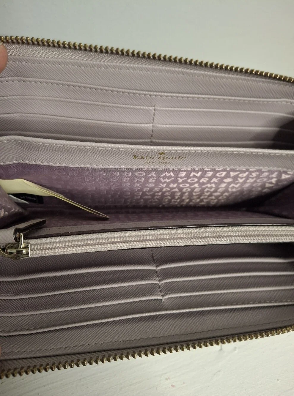 Kate Spade Make Magic Rabbit Lacey Bunny Zip Around Wallet EUC