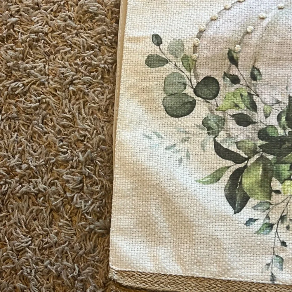 Autumn Hill White Pumpkin‎ Eucalyptus Table Runner Fall Harvest Decor 70 Inch