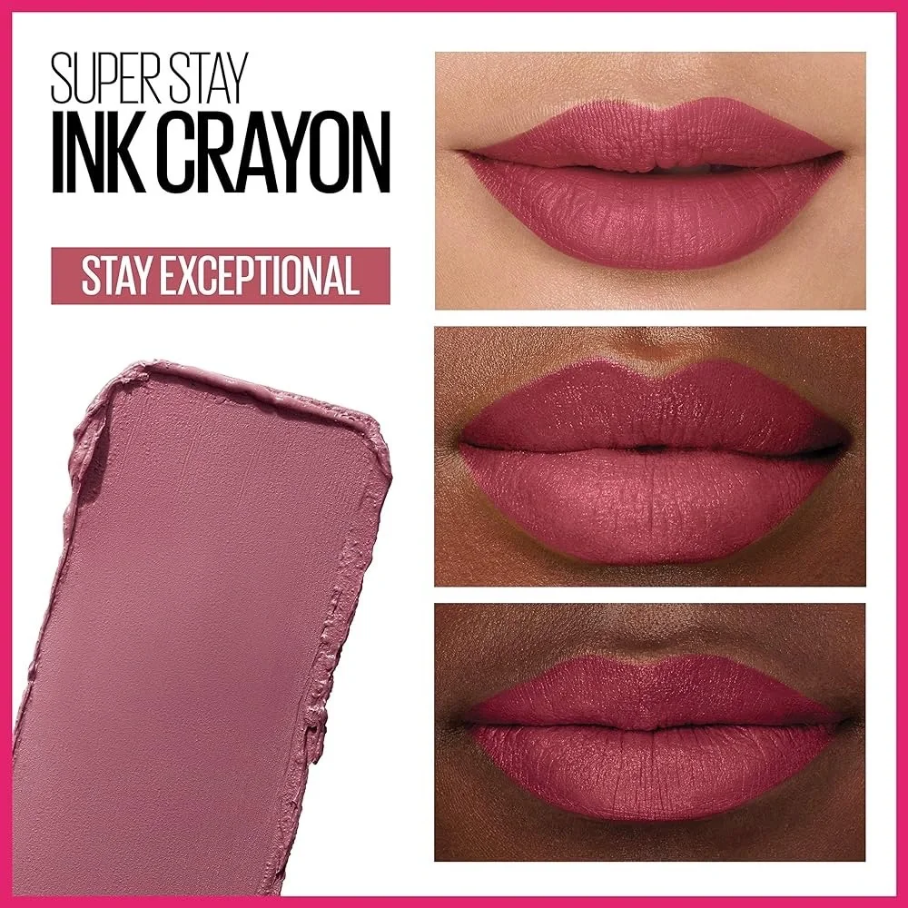 Maybelline Super Stay Ink‎ Crayon Lipstick Makeup, Precision Tip