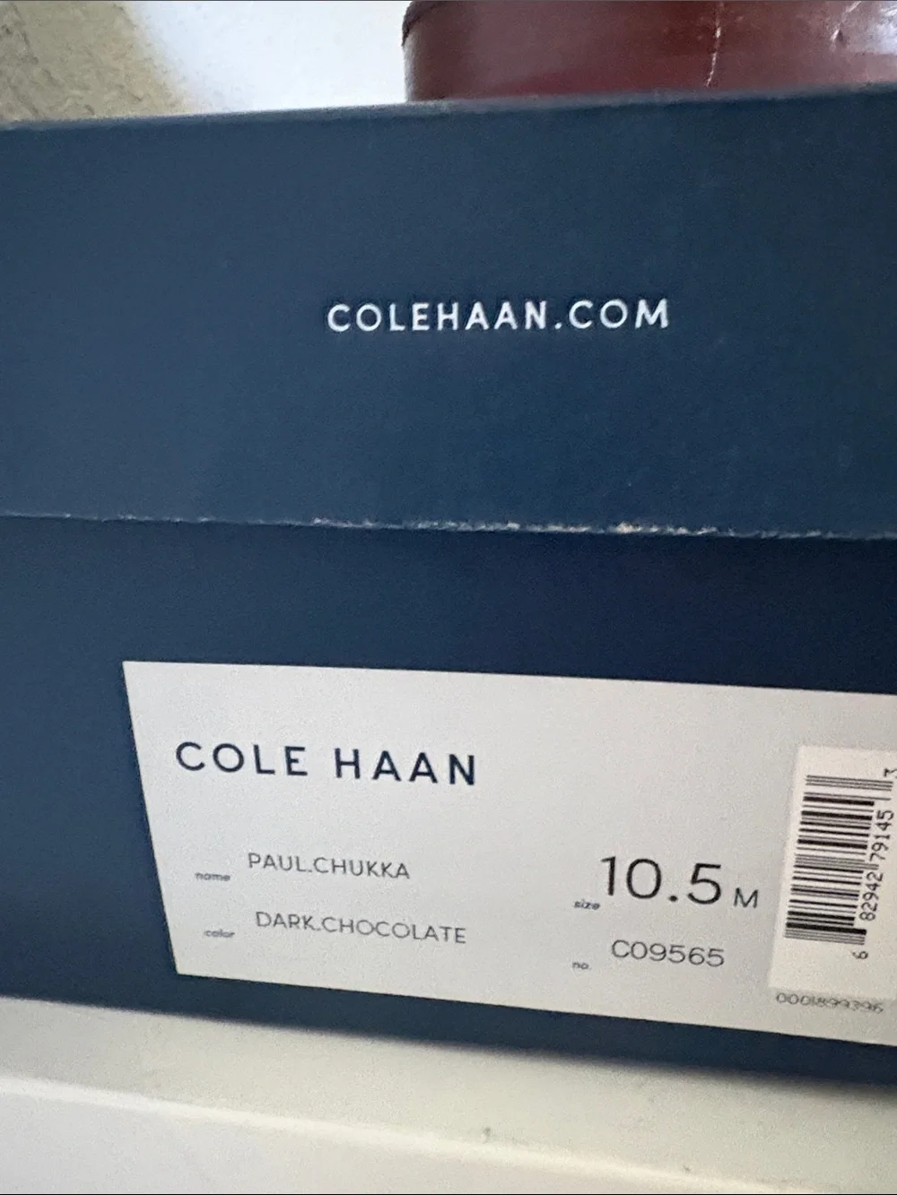 Cole Haan Brown Suede Chukka Boots with Red Laces