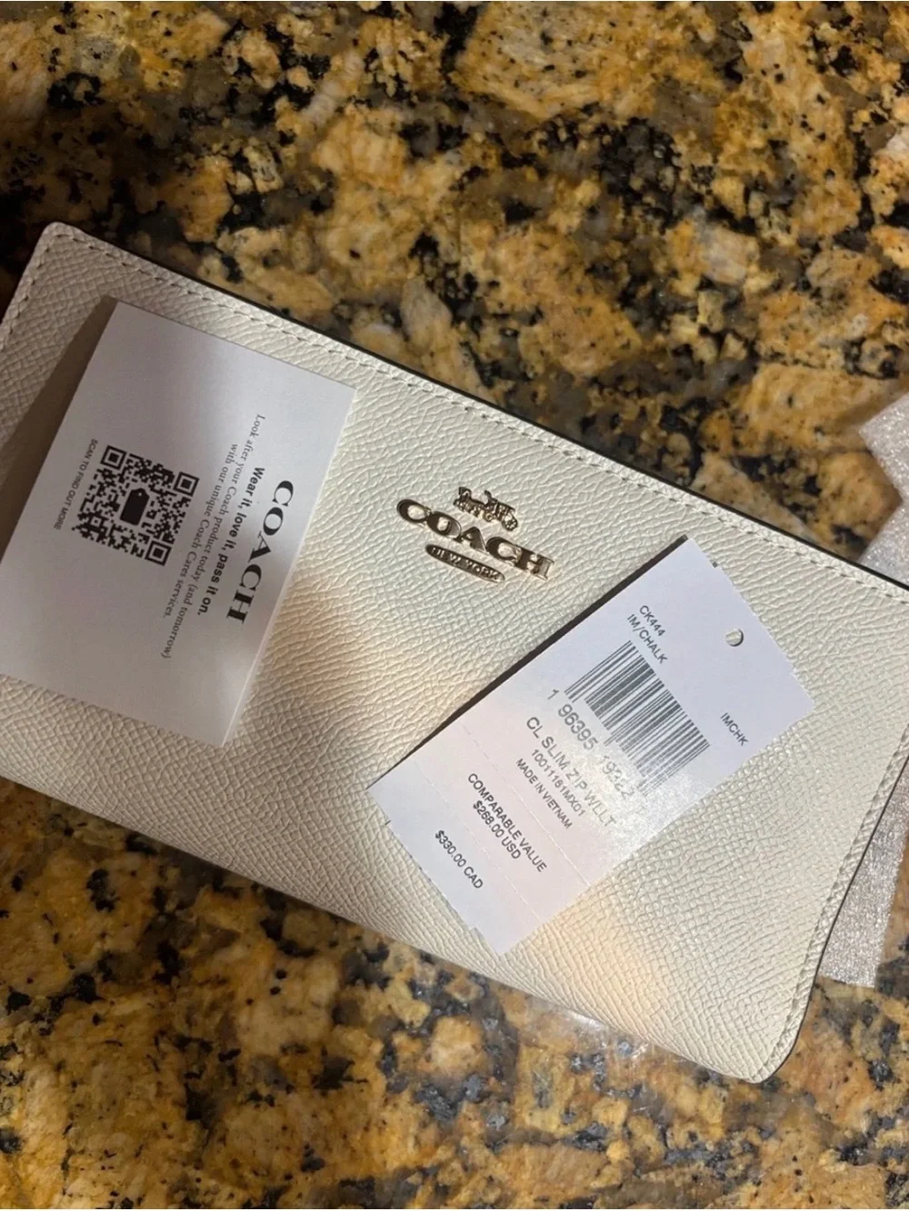 Coach retails $268