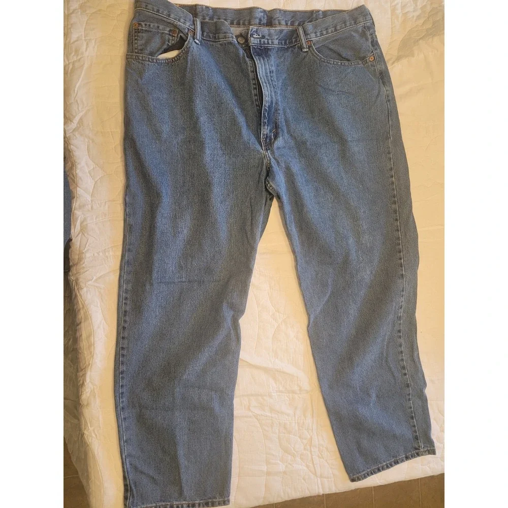 Levis 550 Red Tab 44x32 relaxed Medium Wash Straight Leg mens‎