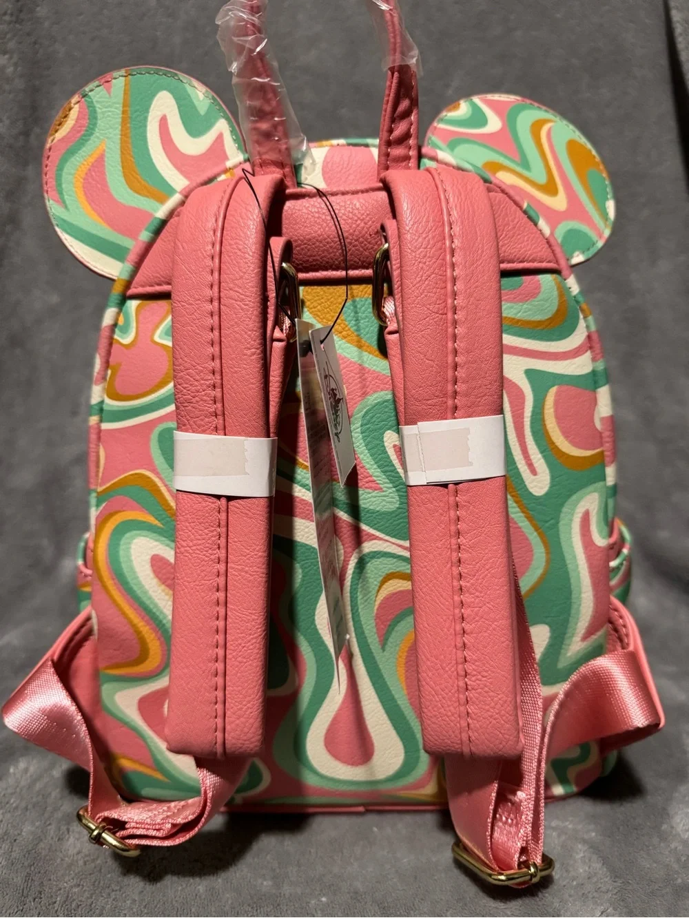 Loungefly Disney Parks Mickey Mouse Swirl Mini Backpack
