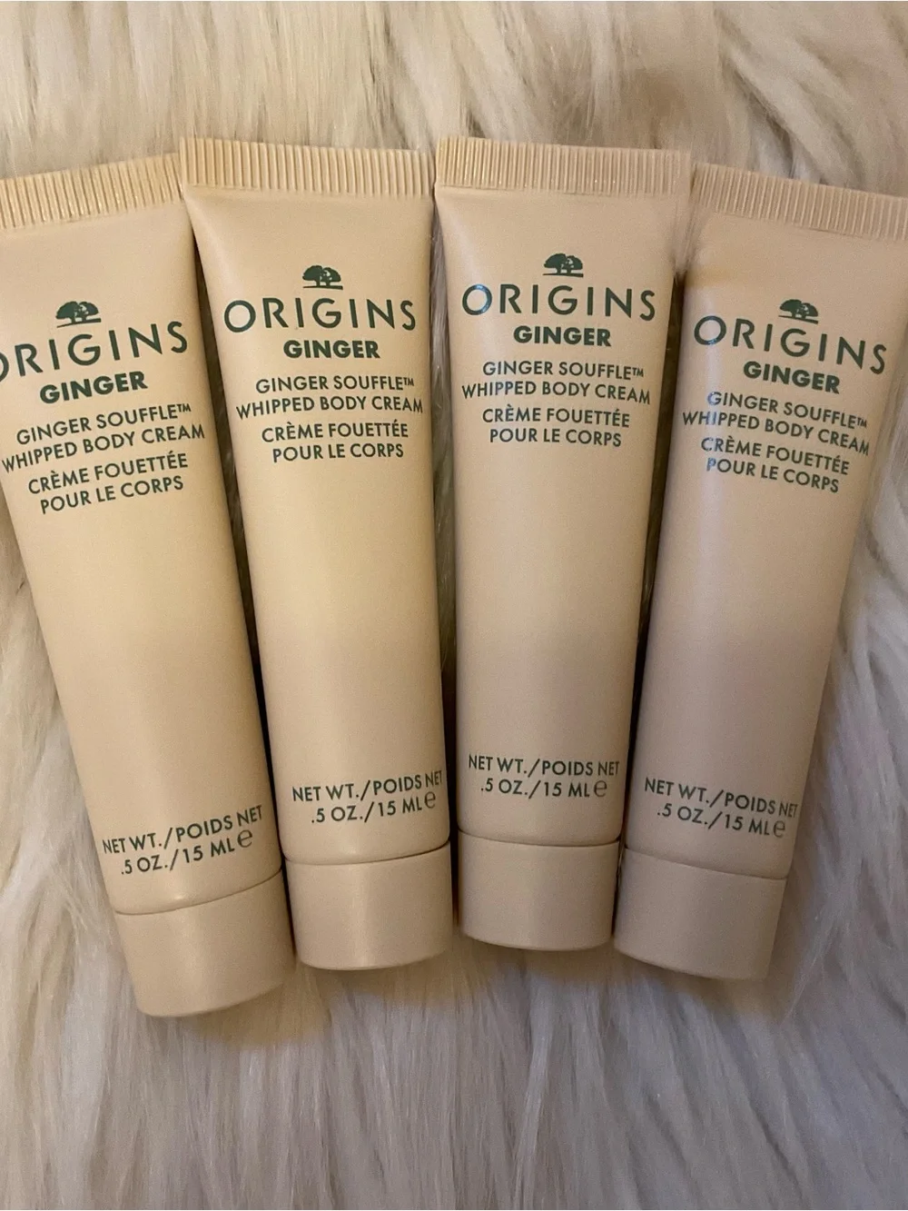 Origins Ginger Souffle Whipped Body Cream - New x4 Travel Size
