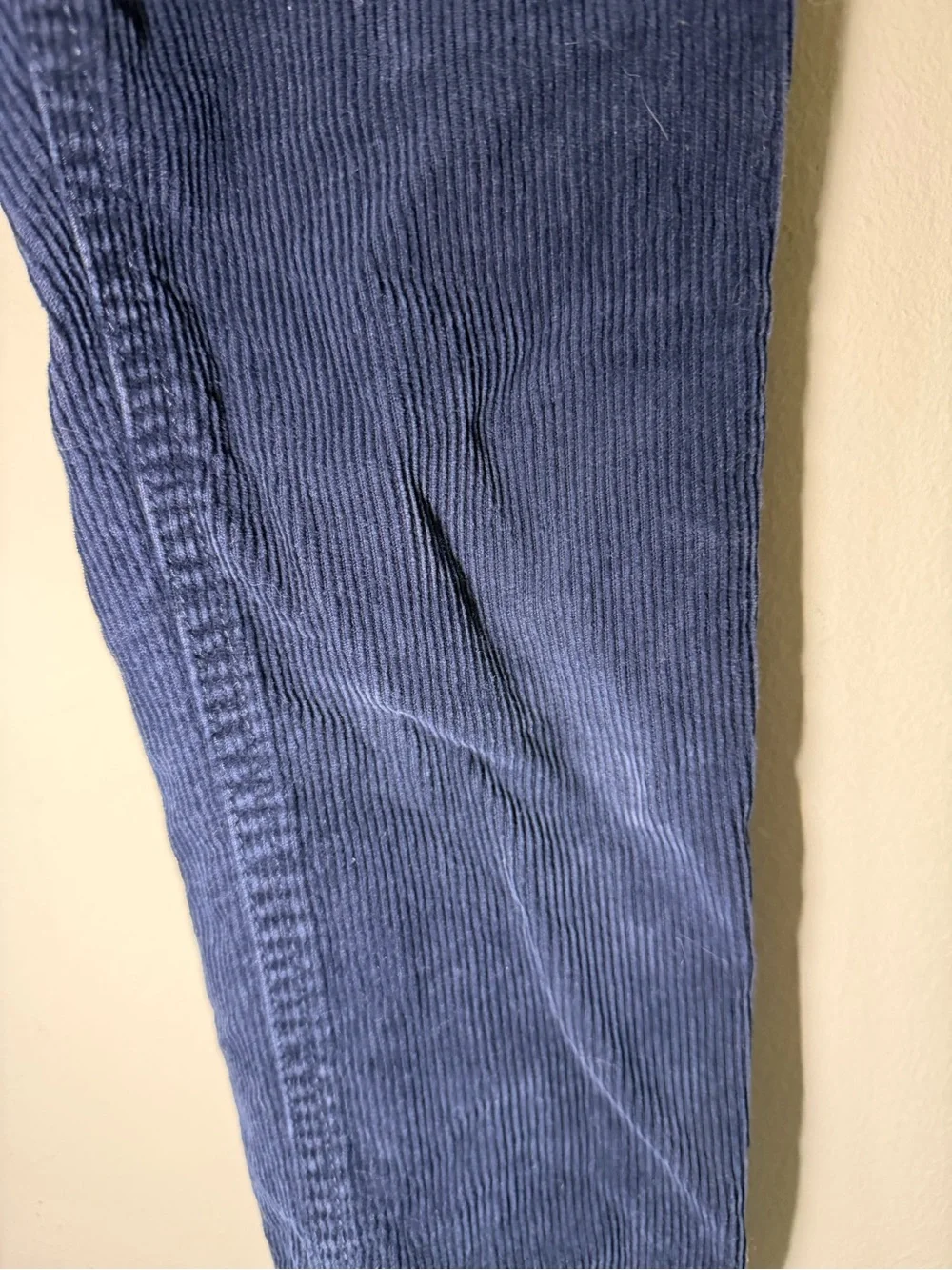 Polo Ralph Lauren Boys Navy Blue Corduroy Cotton Pants Button Zip Pockets Casual