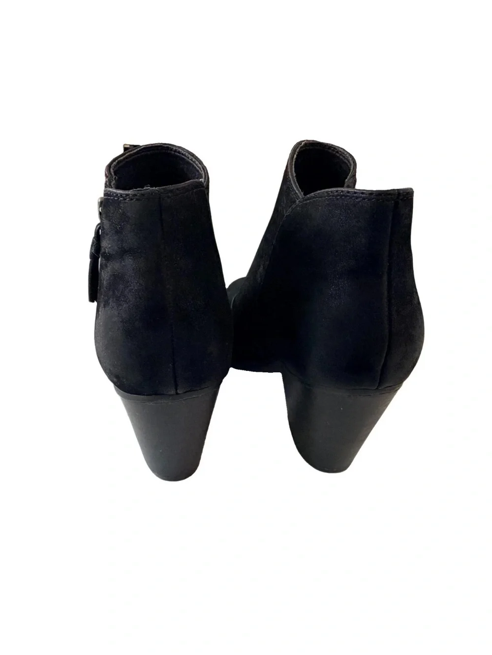 BARETRAPS BOOTIE POSTURE + WOMENS CALLIE BLACK SUEDE SIZE 8.5