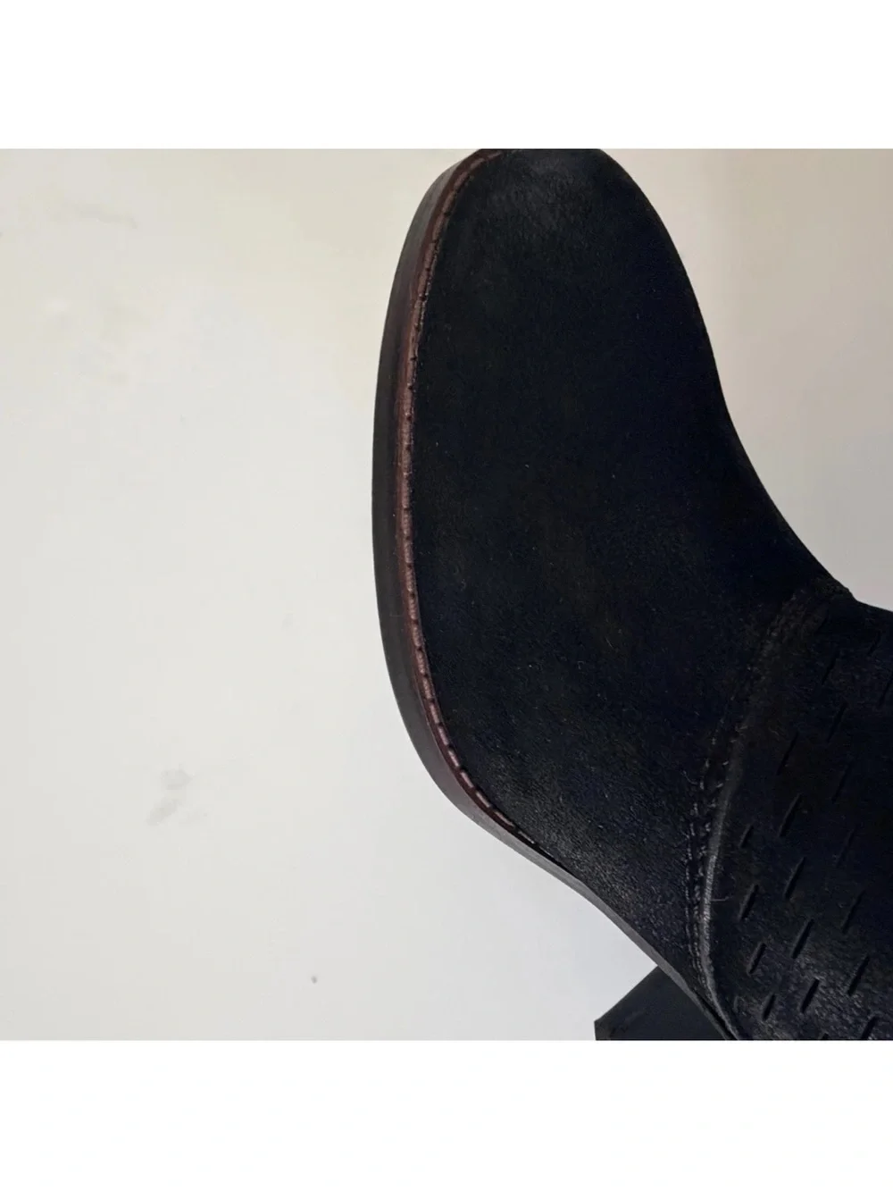 BARETRAPS BOOTIE POSTURE + WOMENS CALLIE BLACK SUEDE SIZE 8.5