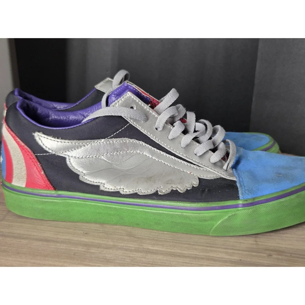 Vans Marvel Old Skool Avengers Shoes Sz 12 Skateboard Super Hero Capain America