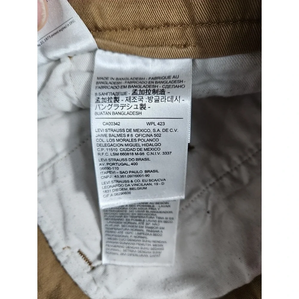 Levis Straight Stretch Chino Pants Mens 36x30‎ Khaki
