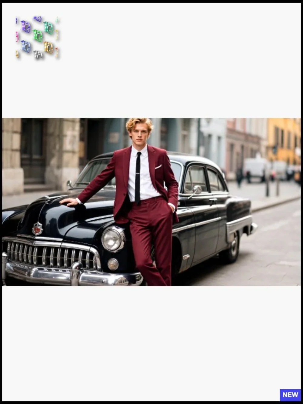 Regular Fit 3-Piece Suit Set Classic Formal Blazer Vest Pants Business Wedding
