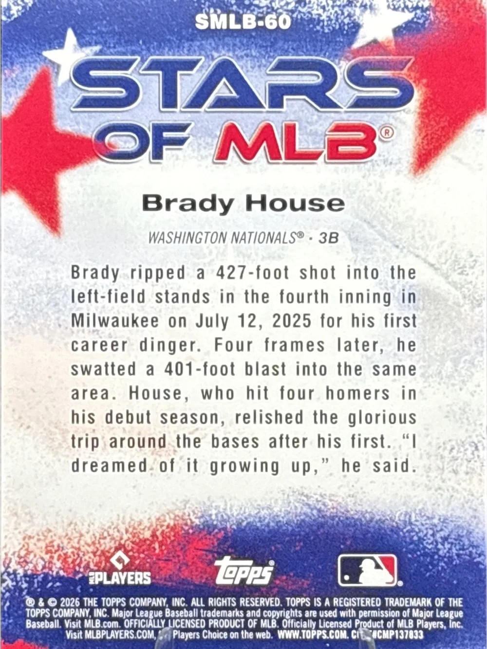 Topps blue red catching