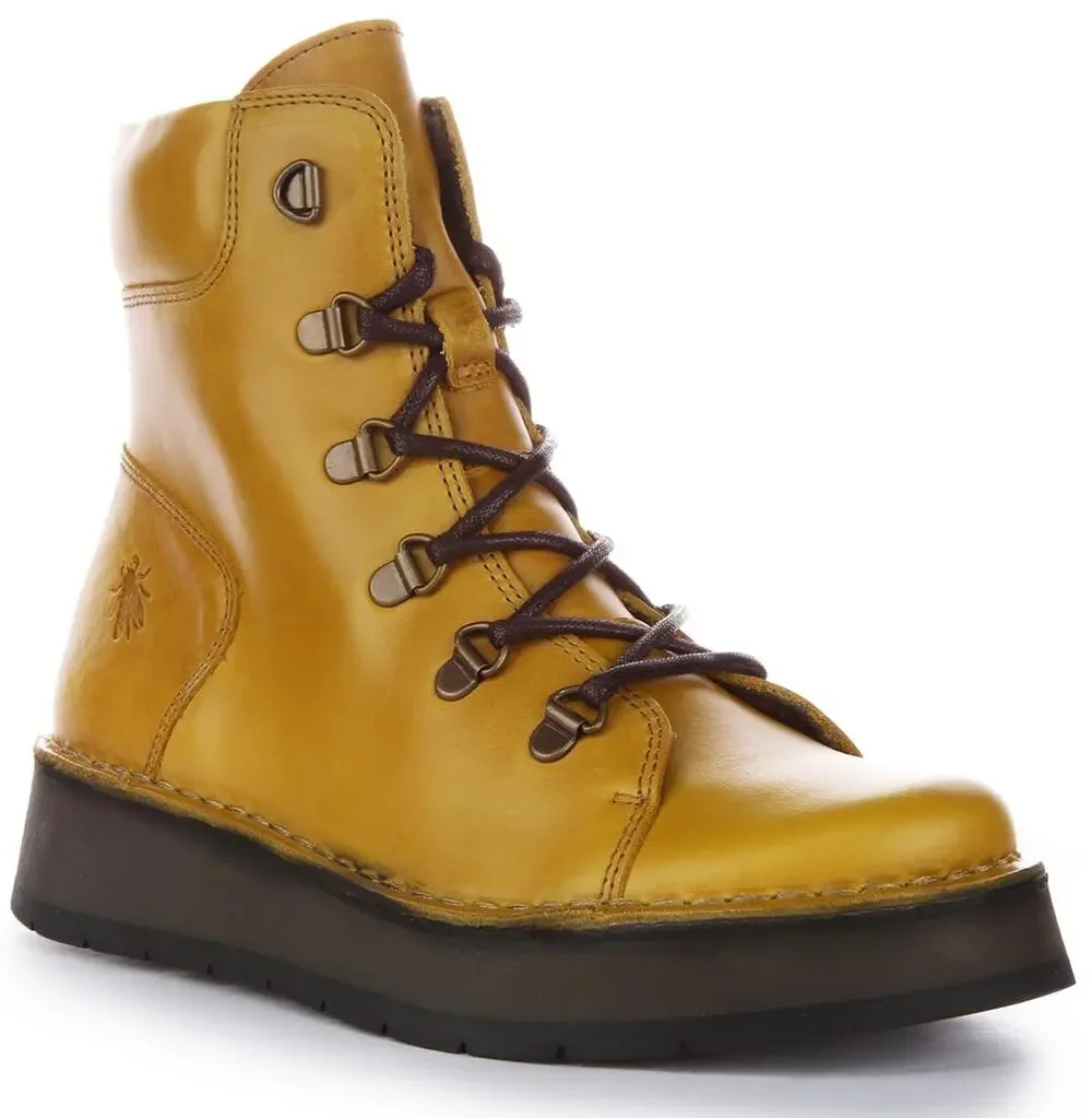 FLY LONDON WOMEN'S ROXY094FLY ANKLE BOOT, MUSTARD, 5 UK