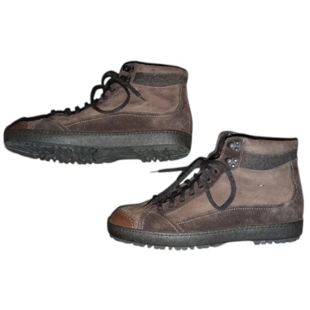 Santoni suede leather