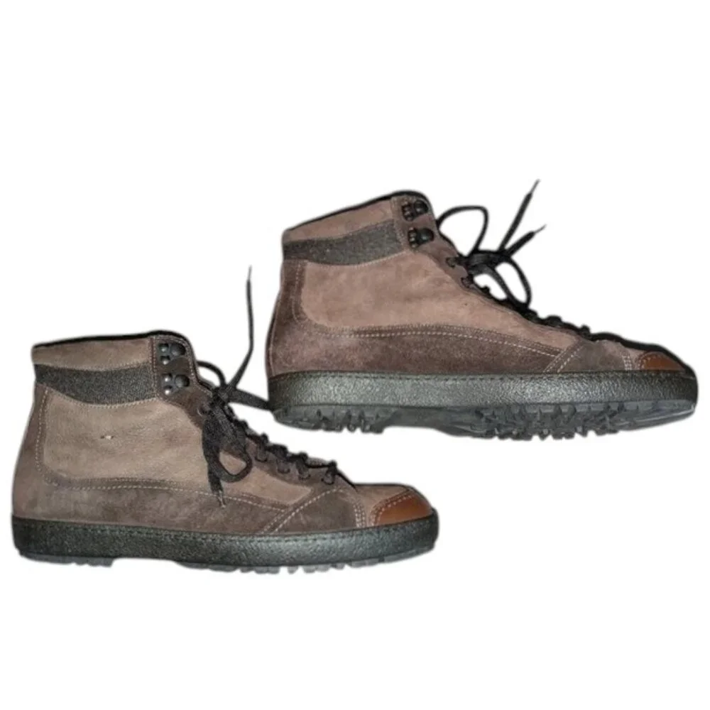 Santoni suede leather