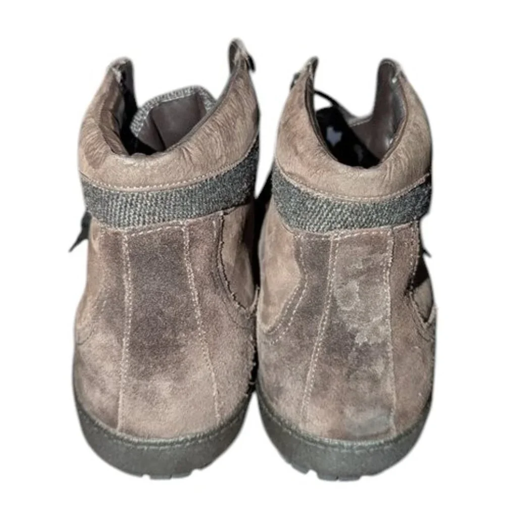 Santoni suede leather