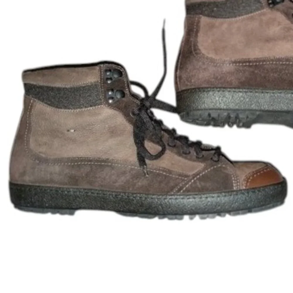 Santoni suede leather