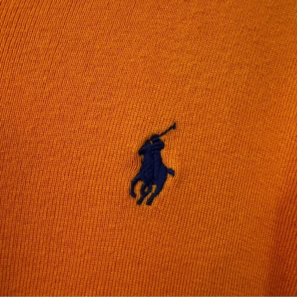 Polo by Ralph Lauren Orange V-Neck Cotton Sweater size large