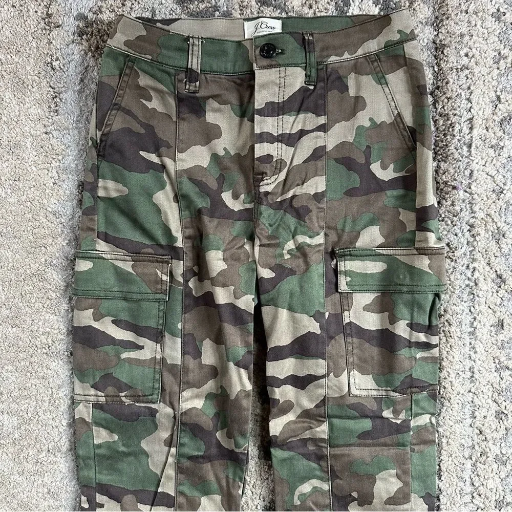 J.Crew Cargo Toothpick Camo Pants 25