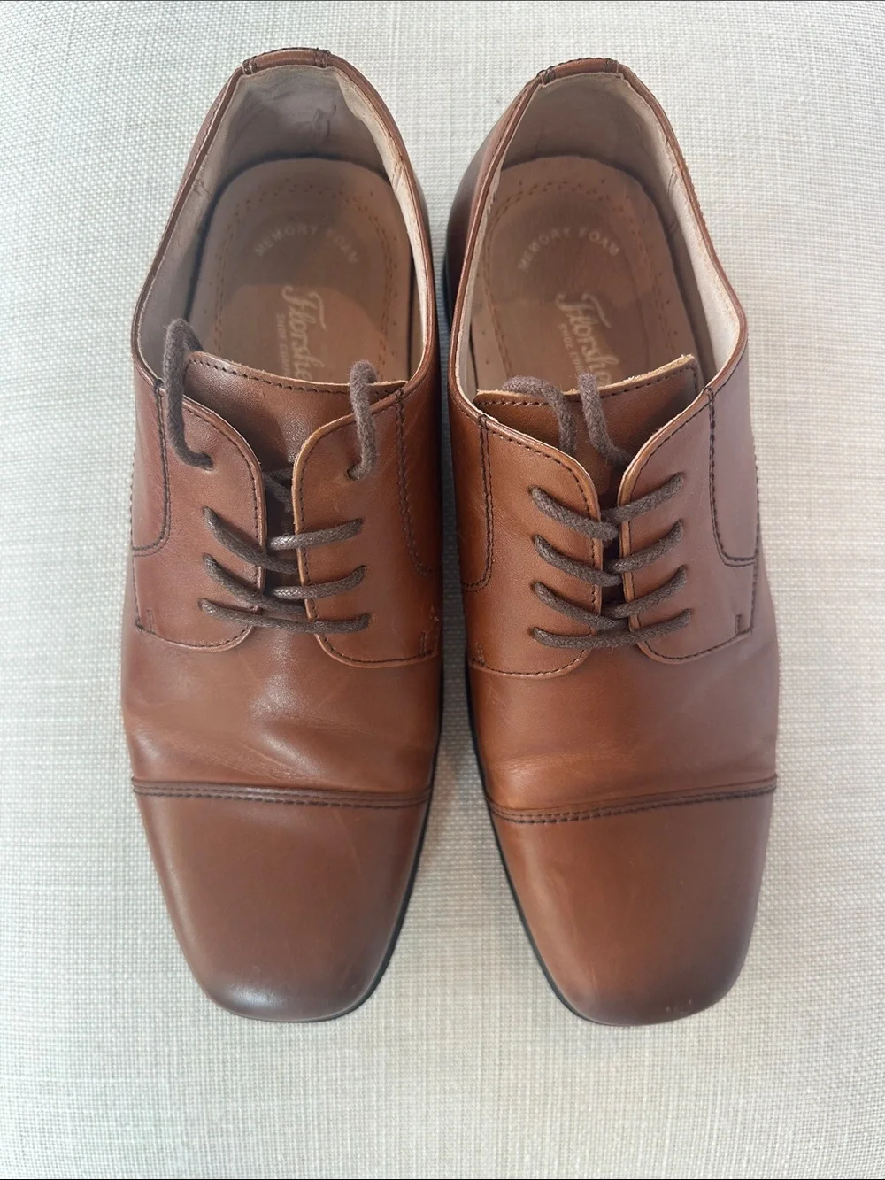 Florsheim Boys' Reveal Cap Toe Leather Oxford Shoes 5.5M