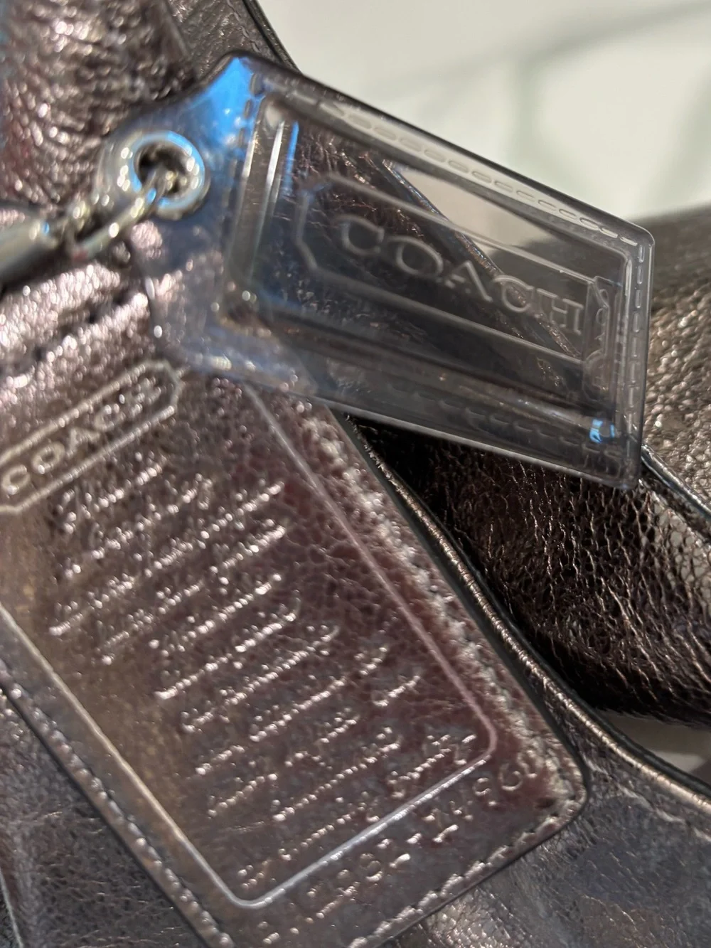 Coach Julia Metallic Leather Hobo Bag