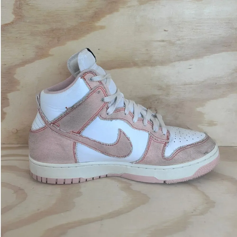 Nike - Dunk High 1985 - Sneakers - White/Pink - Women's - 10 - DV1143-800