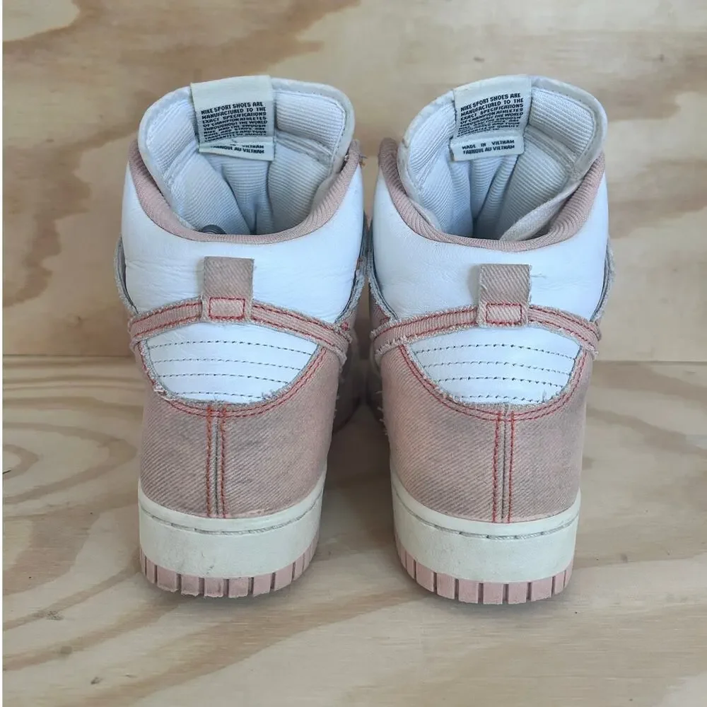 Nike - Dunk High 1985 - Sneakers - White/Pink - Women's - 10 - DV1143-800