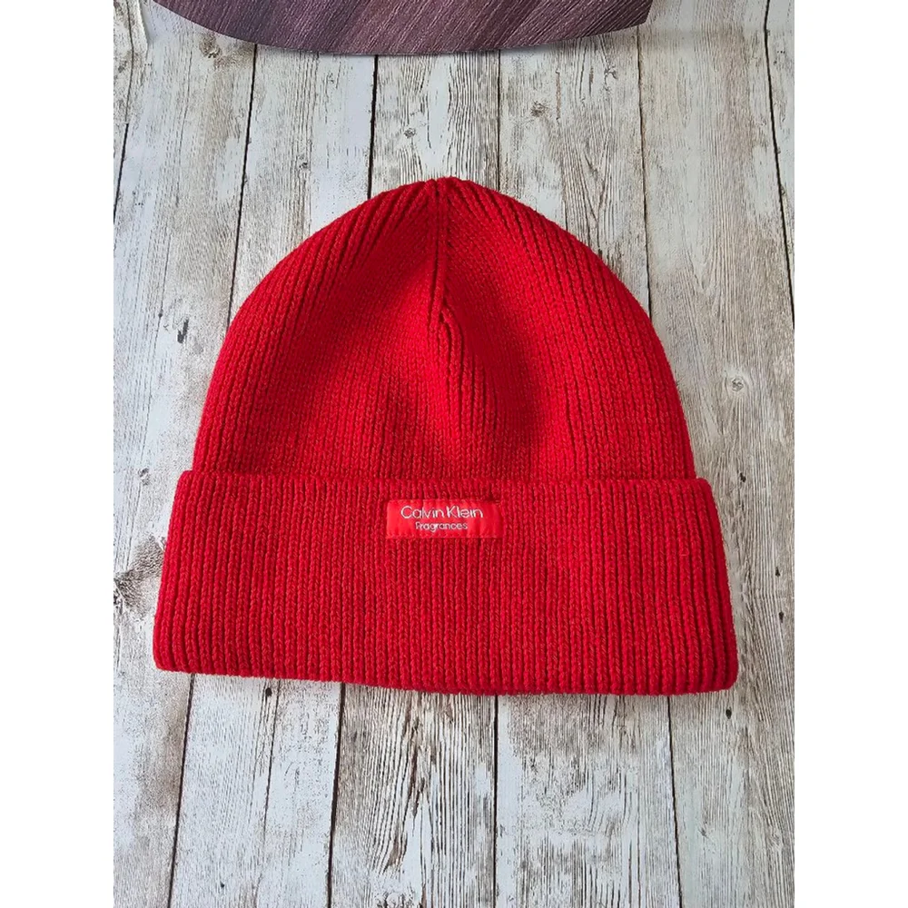 Calvin Klein Red knit Beanie