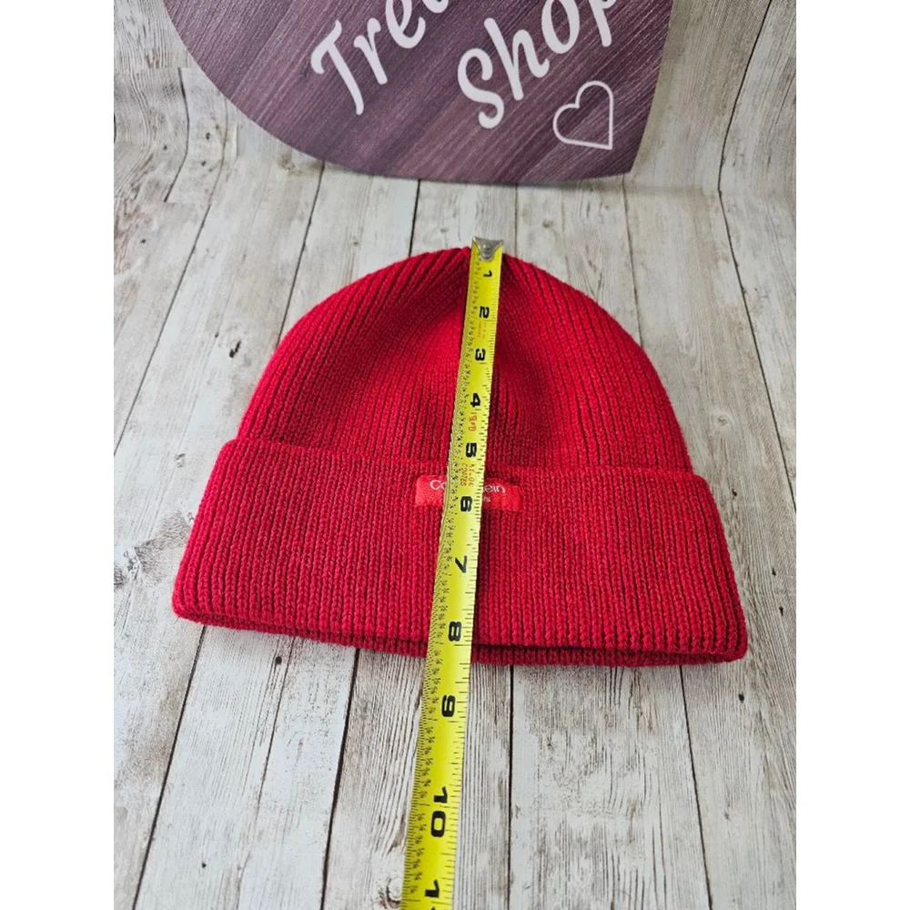 Calvin Klein Red knit Beanie