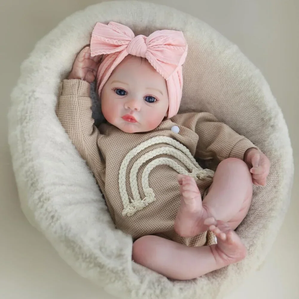 Realistic Reborn Baby Dolls 18 Inch Lifelike Newborn Baby Girl Weighted
