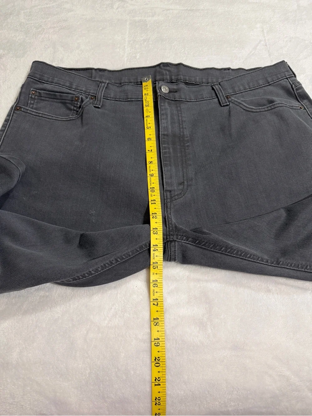 Levi's Men’s Charcoal Straight-Leg Jeans