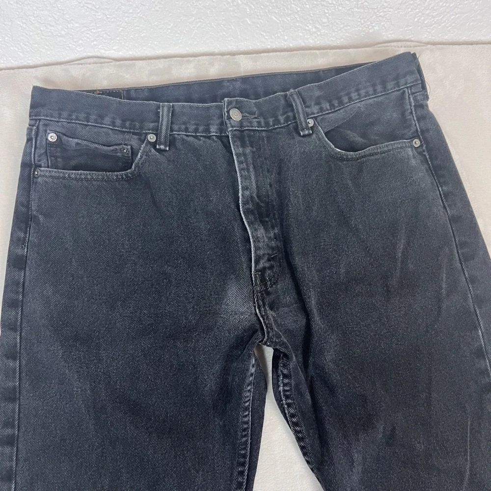 Y2K Levis 505 Jeans Mens 38x34 Black‎ Denim Straight Classic Grunge Americana