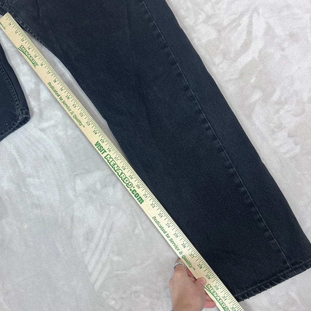 Y2K Levis 505 Jeans Mens 38x34 Black‎ Denim Straight Classic Grunge Americana