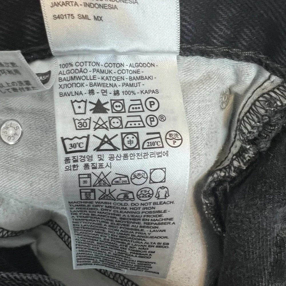 Y2K Levis 505 Jeans Mens 38x34 Black‎ Denim Straight Classic Grunge Americana