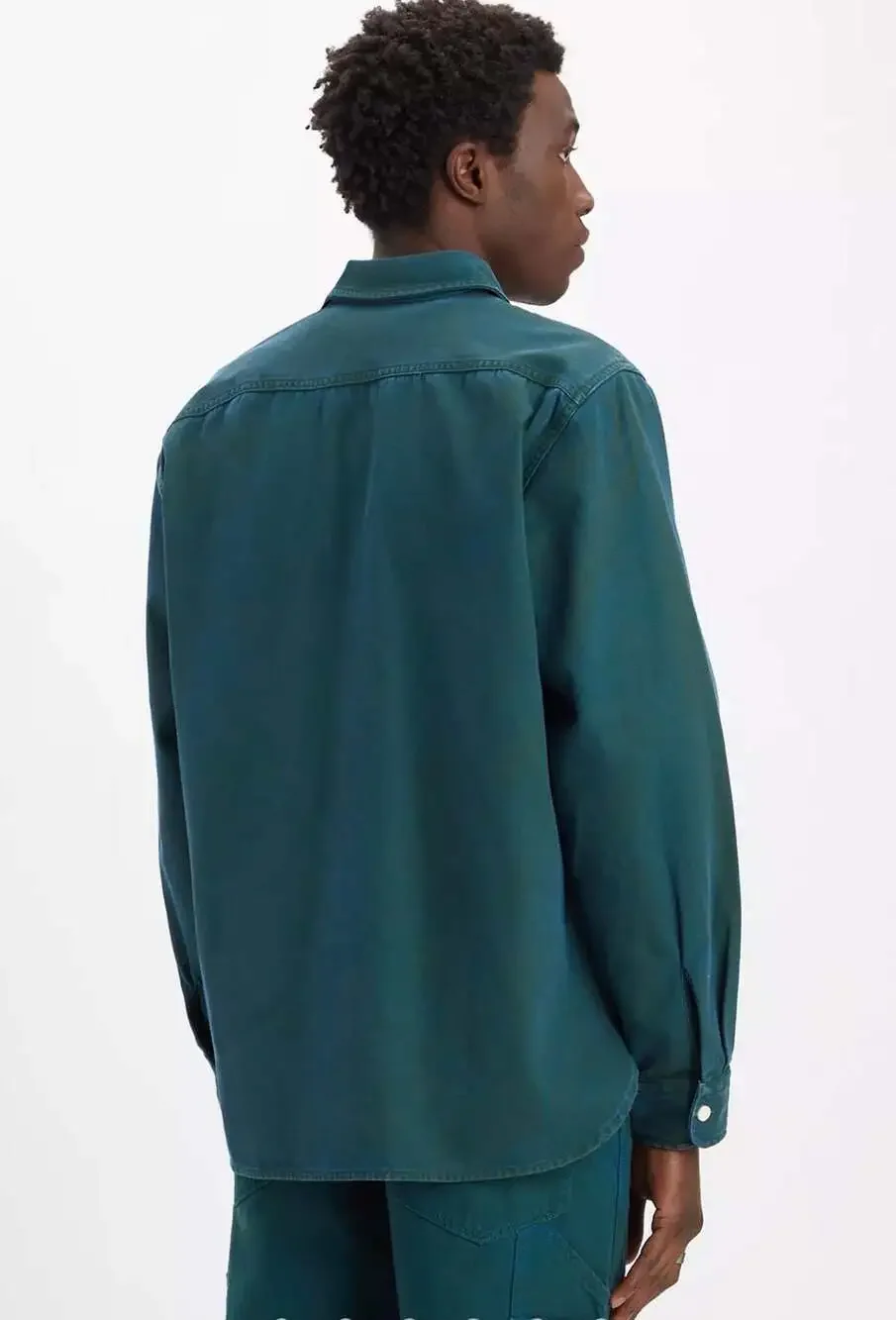 Levi's Classic Worker Overshirt in Green Garment Dye