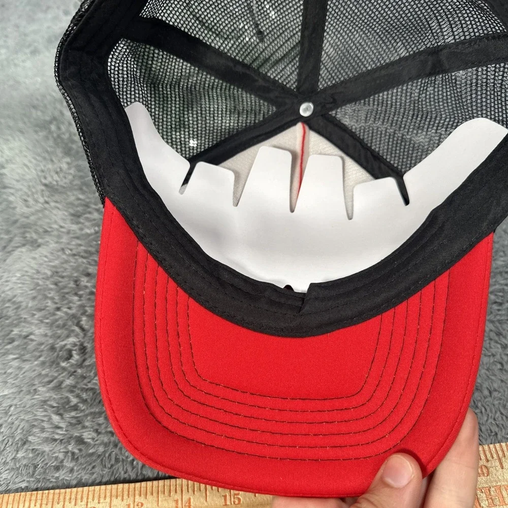 Polo Ralph Lauren Hat Cap Snap Back Men's Red Racing Team Mesh Trucker NWOT