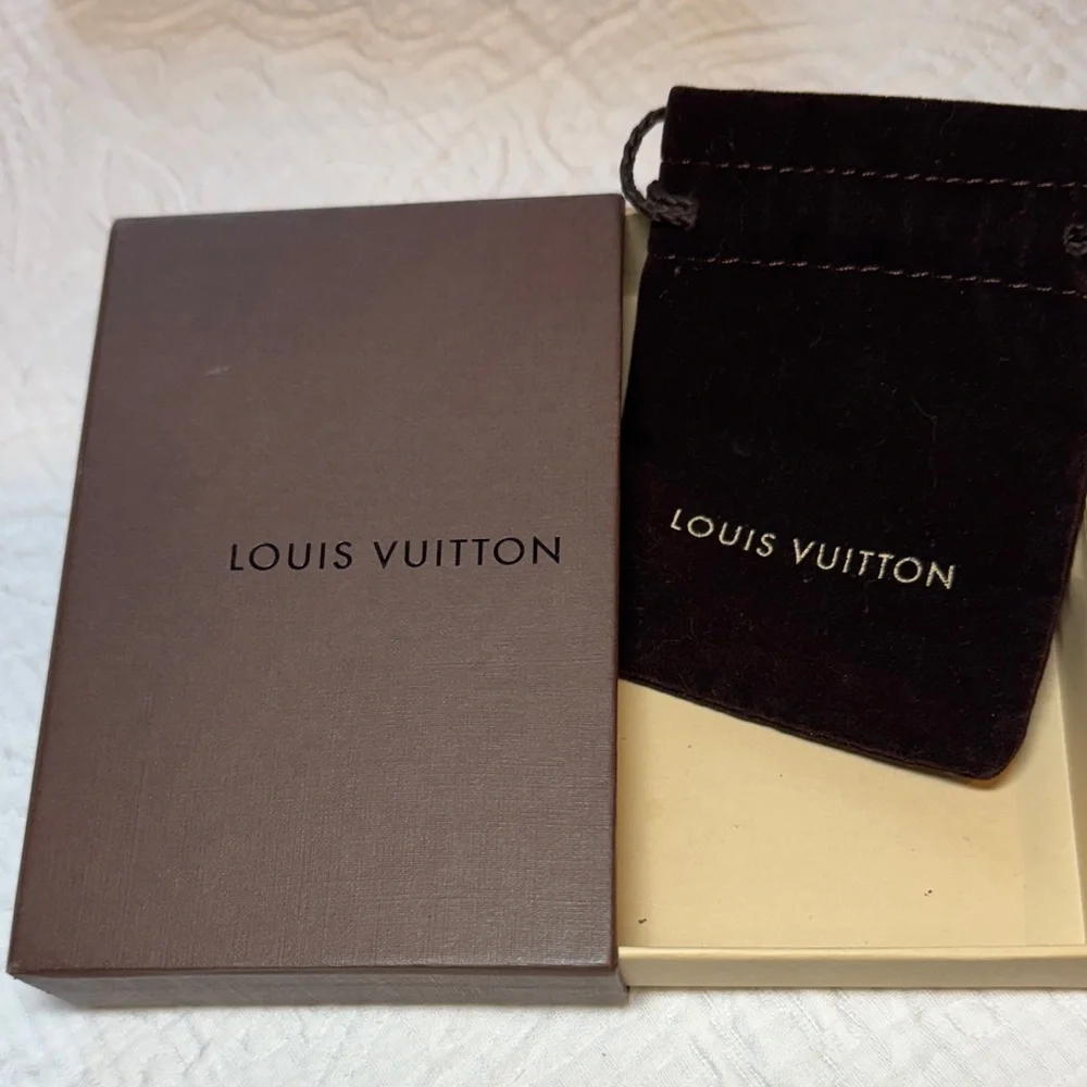 Louis Vuitton Chocolate Brown Box with jewelry pouch