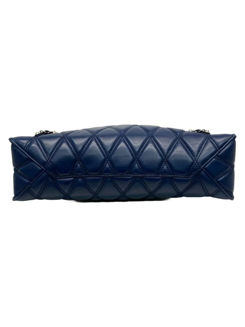 Balenciaga Clutch Navy Quilted Leather